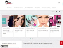 Tablet Screenshot of makeupvictim.com